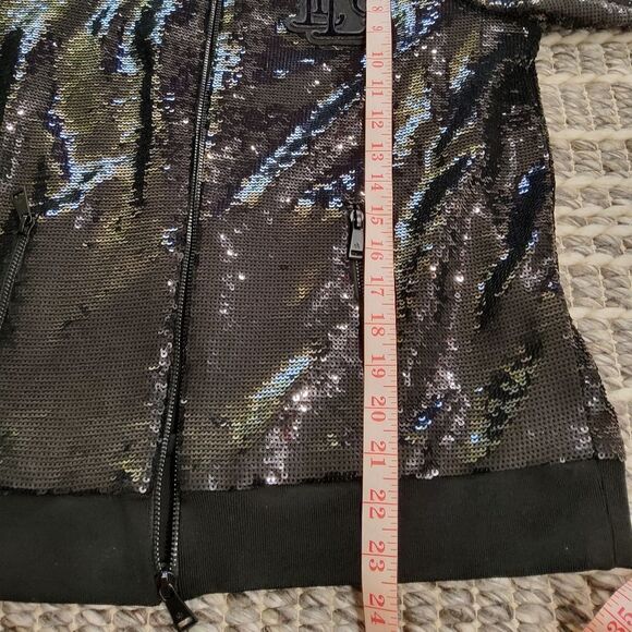 Lauren Ralph Lauren Sequined Bomber Size L - Picture 15 of 16